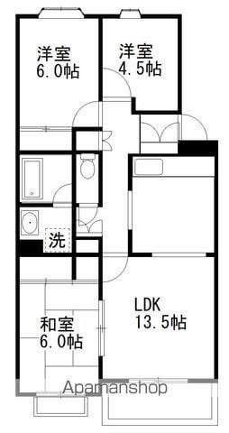 TS GARDEN習志野台(3LDK/2階)の間取り写真