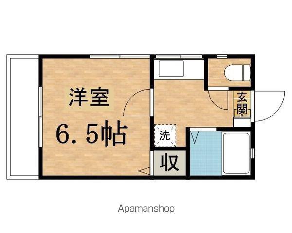 アースパックス3号棟(1K/1階)の間取り写真