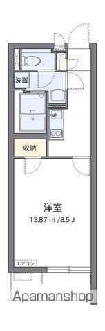 クレイノ長居公園Ⅱ(1K/3階)の間取り写真