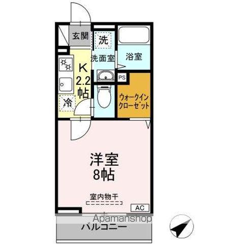 D-ROOM土樋(1K/3階)の間取り写真