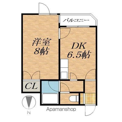 エースⅠ(1DK/2階)の間取り写真