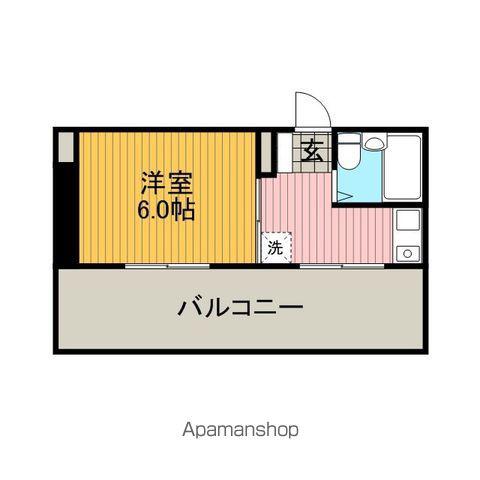 コパーズアプト相模台Ⅳ(1K/3階)の間取り写真