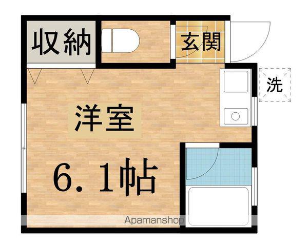 グリーンハイツ多摩(ワンルーム/2階)の間取り写真