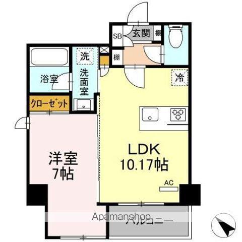 SKグランツ(1LDK/5階)の間取り写真