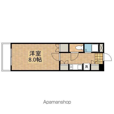 メルベイユ盛岡第1(1K/6階)の間取り写真