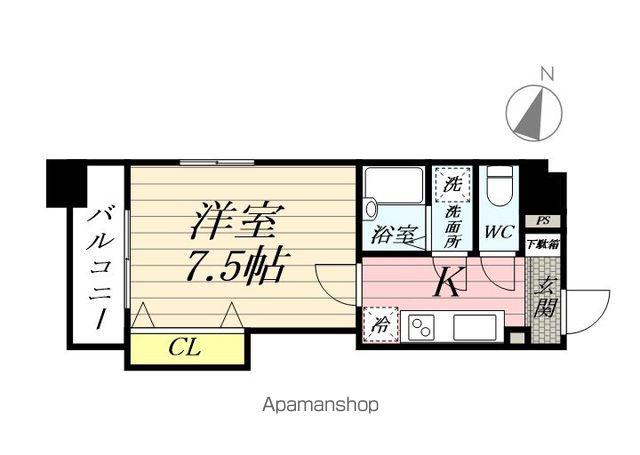 POWERHOUSE/KY(1K/6階)の間取り写真