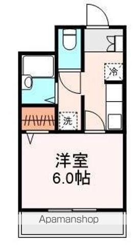 PRIMER CAMINO(1K/2階)の間取り写真