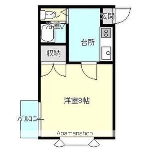 コーポ佐々木(1K/1階)の間取り写真