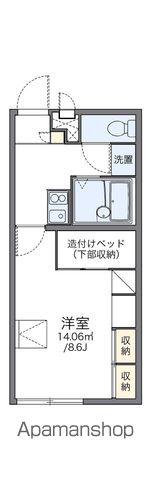 レオパレス待夢(1K/1階)の間取り写真
