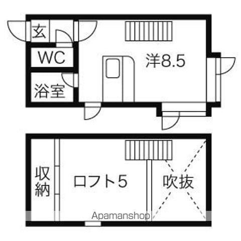 イーストサイドイン(ワンルーム/1階)の間取り写真