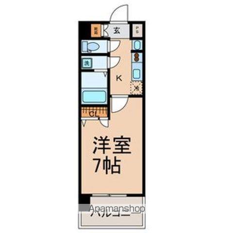 UURコート名古屋名駅(1K/14階)の間取り写真