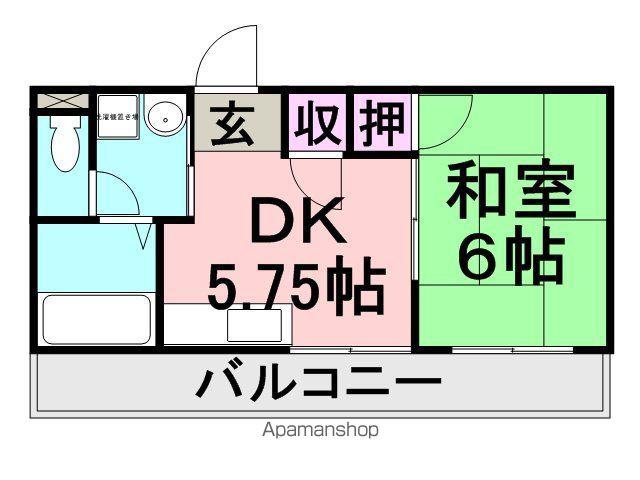 ハイツルミナール(1DK/3階)の間取り写真