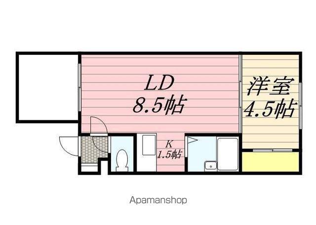 カサデューク北33条(1LDK/3階)の間取り写真