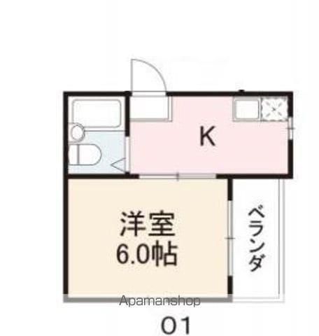 YUTA BUILD1(1K/4階)の間取り写真