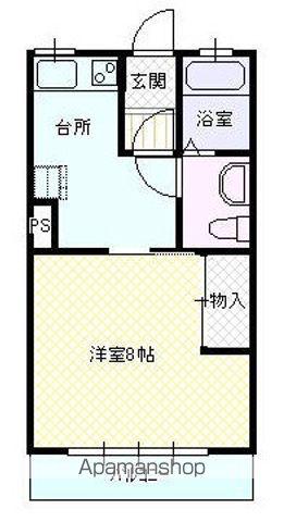 TOMIO青山(1K/1階)の間取り写真