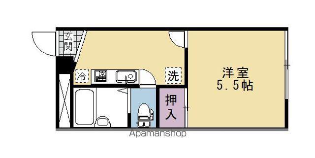 レオパレスプリムラ(1K/2階)の間取り写真