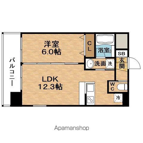 PREGIO海老江(1LDK/2階)の間取り写真