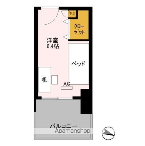 ロイヤルパークスER万代 SHARE万代(ワンルーム/3階)の間取り写真