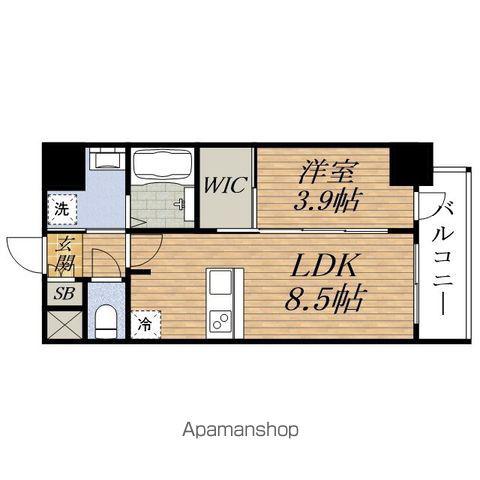 ESTEM COURT 新大阪ⅩⅦベイス(1LDK/2階)の間取り写真