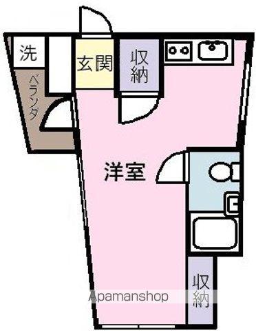 リエパレス立川(ワンルーム/5階)の間取り写真