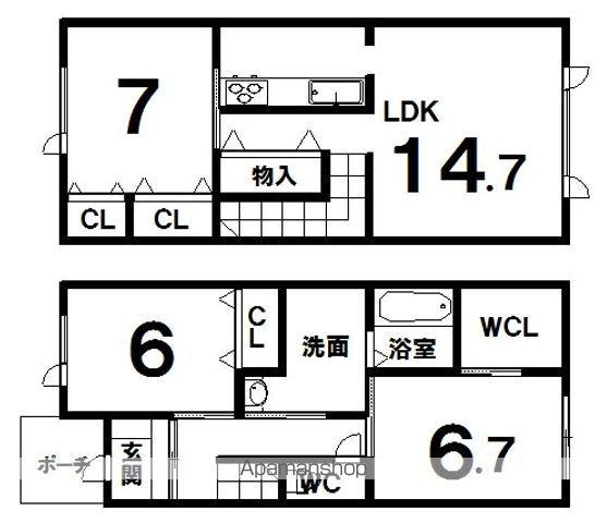 ゆず166(3LDK)の間取り写真