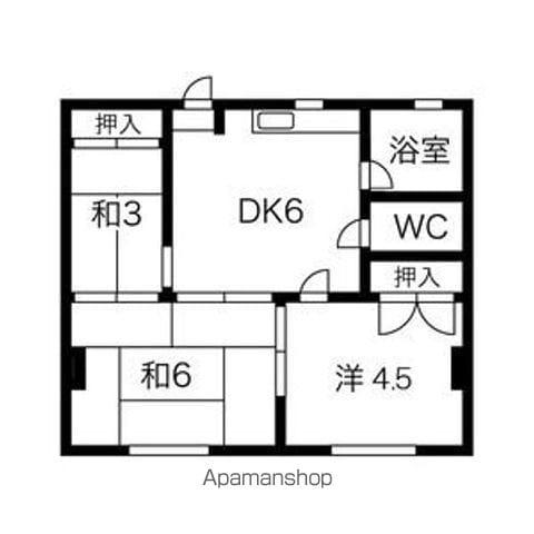 サンシャイン(3DK/3階)の間取り写真