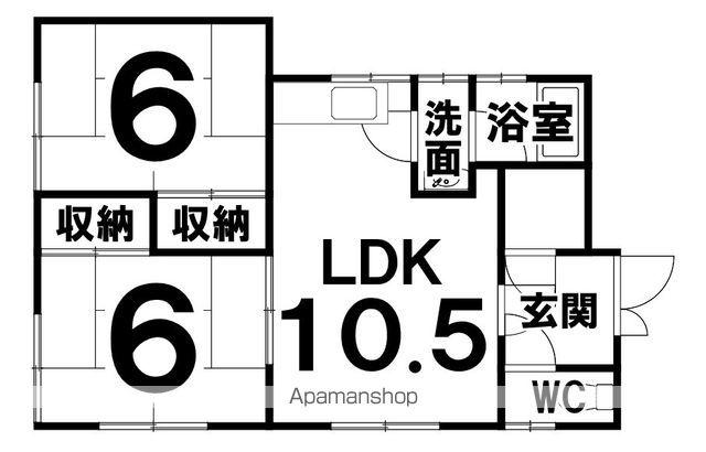 栄ハイツ(2LDK/2階)の間取り写真