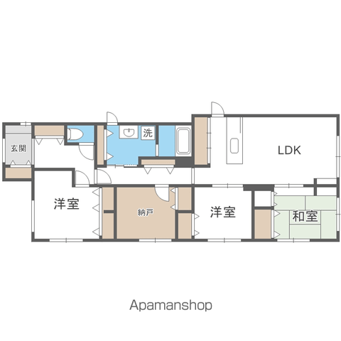 プランドール円山表参道(4LDK/4階)の間取り写真