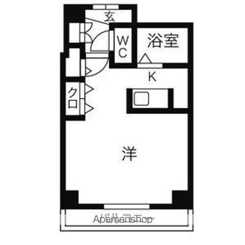 アベニール姫ヶ池(1K/4階)の間取り写真