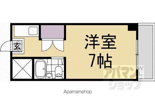 サンリット(1K/3階)の間取り写真