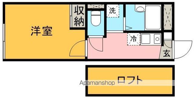 レオパレスコンフォート宇留毛(1K/2階)の間取り写真