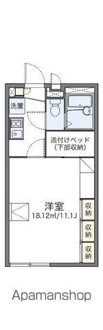 レオパレス道野辺北原(1K/2階)の間取り写真