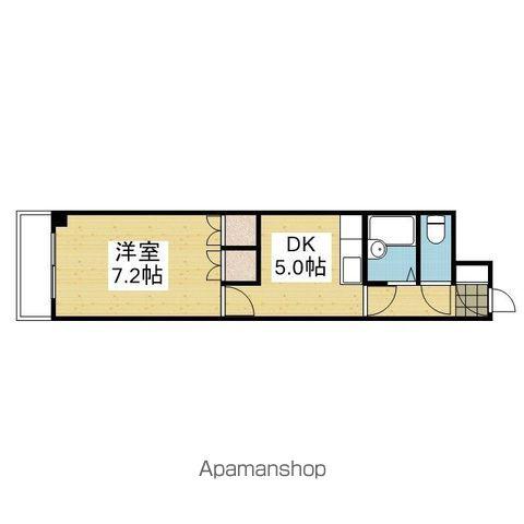 グランシェル12(1DK/2階)の間取り写真