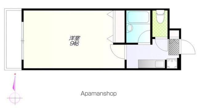 アザレア安藤(1K/1階)の間取り写真