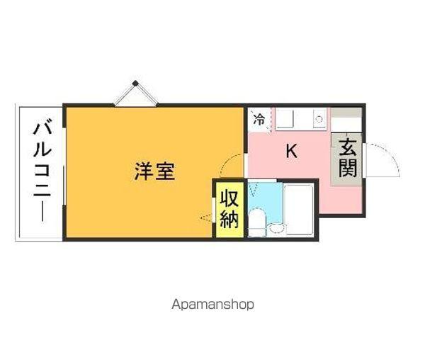 メゾンド・プロスペール(1K/3階)の間取り写真