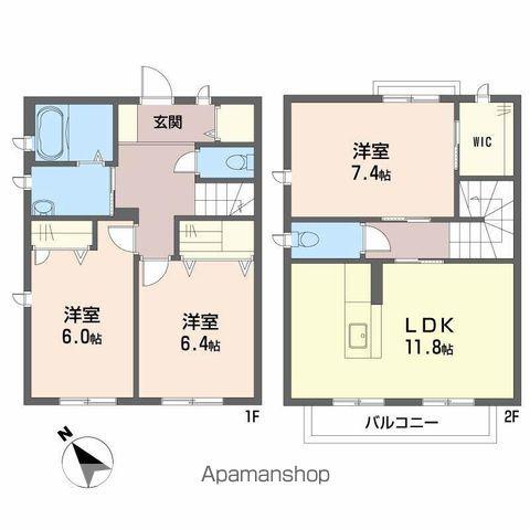 パルモスター(3LDK/1階)の間取り写真