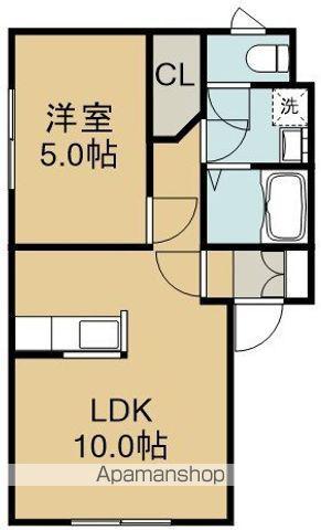 セゾンYOUⅡ(1LDK/1階)の間取り写真