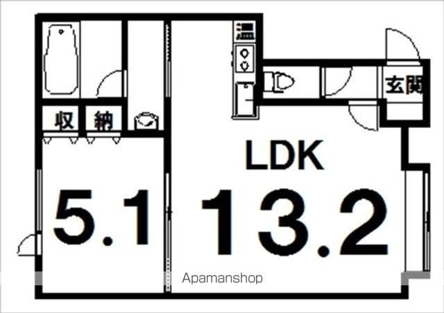 ヴィレッタ(1LDK/1階)の間取り写真