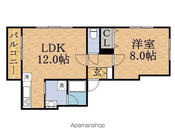 ノヴァ大通II(1LDK/5階)の間取り写真