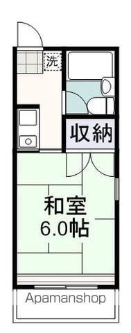 ジュネス大坪(1K/2階)の間取り写真
