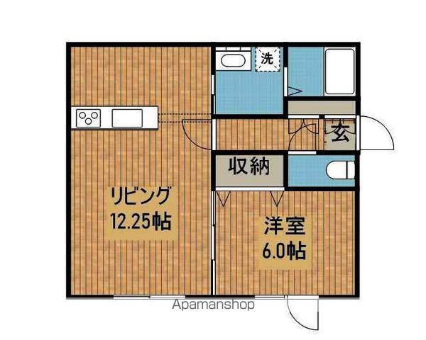 アレックスクラシック(1LDK/1階)の間取り写真