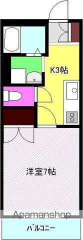 FOUR SEASON 74(1K/1階)の間取り写真