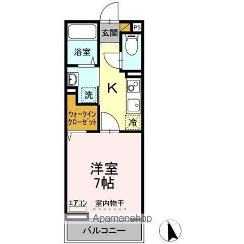 ETERNITY(1K/3階)の間取り写真