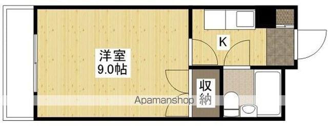 西本ビル(1K/3階)の間取り写真