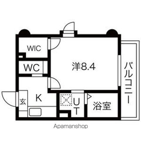 タウンライフ高社(1K/3階)の間取り写真
