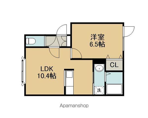 レインボーハウス楠ヶ丘(1LDK/1階)の間取り写真