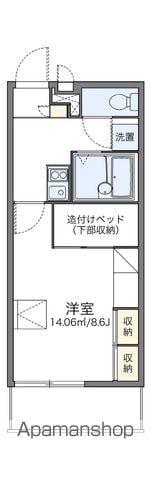 レオパレス秀(1K/1階)の間取り写真
