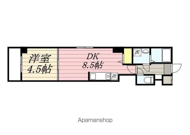アルカンシエル幕張(1DK/3階)の間取り写真