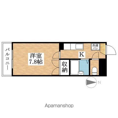 ベルハウス(1K/2階)の間取り写真