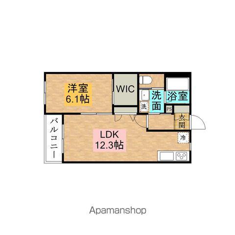 エスポワール・フジⅡ(1LDK/2階)の間取り写真
